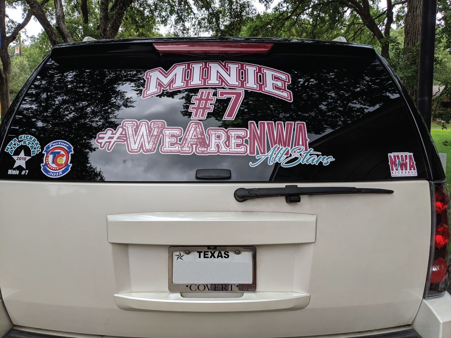 NWA All The Way Car Decal