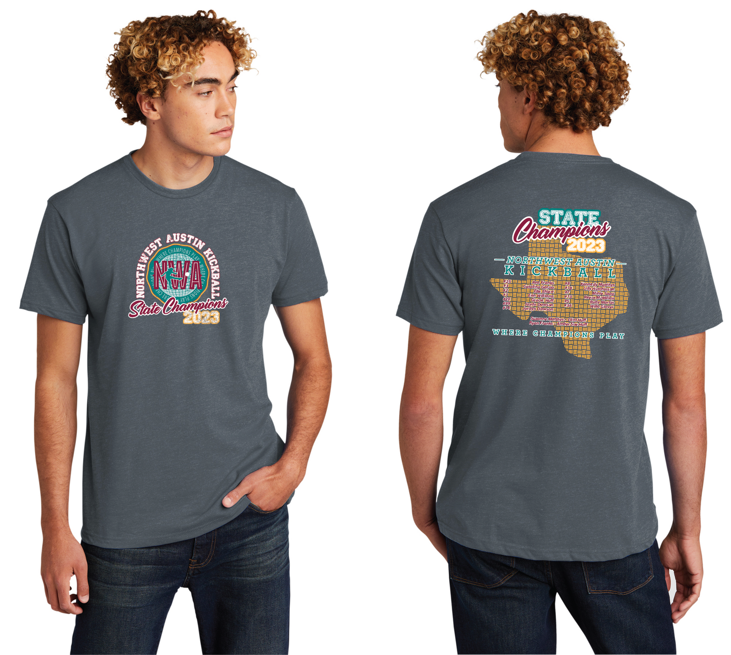 2023 NWA Allstars CHAMPS T-Shirt/Tank Top (TEENS ROSTER)