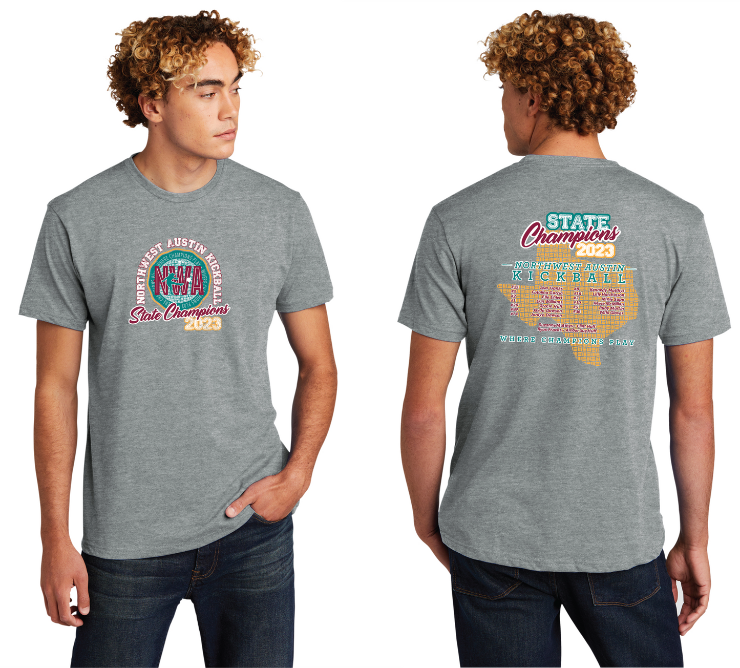 2023 NWA Allstars CHAMPS T-Shirt/Tank Top (TEENS ROSTER)