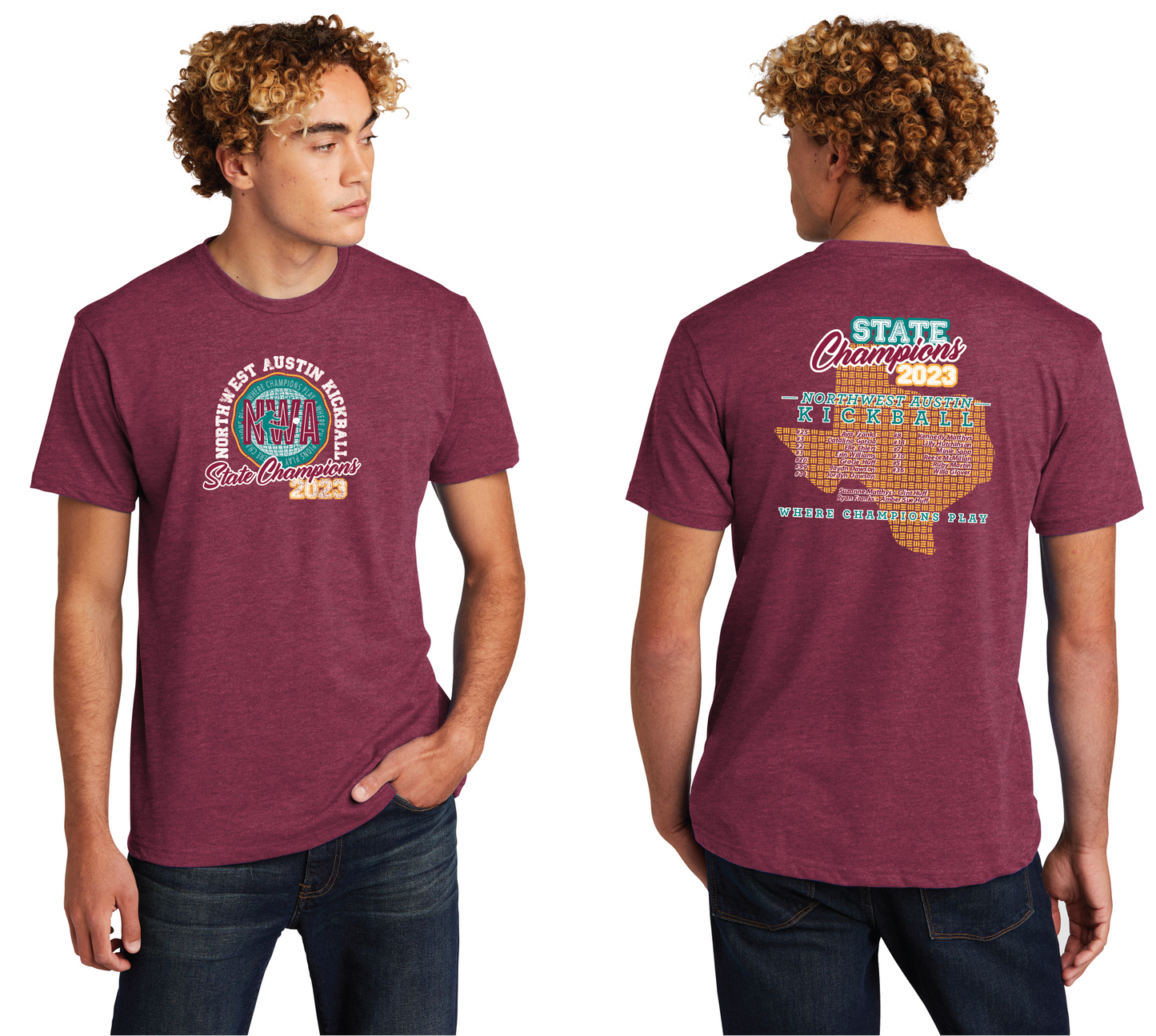 2023 NWA Allstars CHAMPS T-Shirt/Tank Top (TEENS ROSTER)