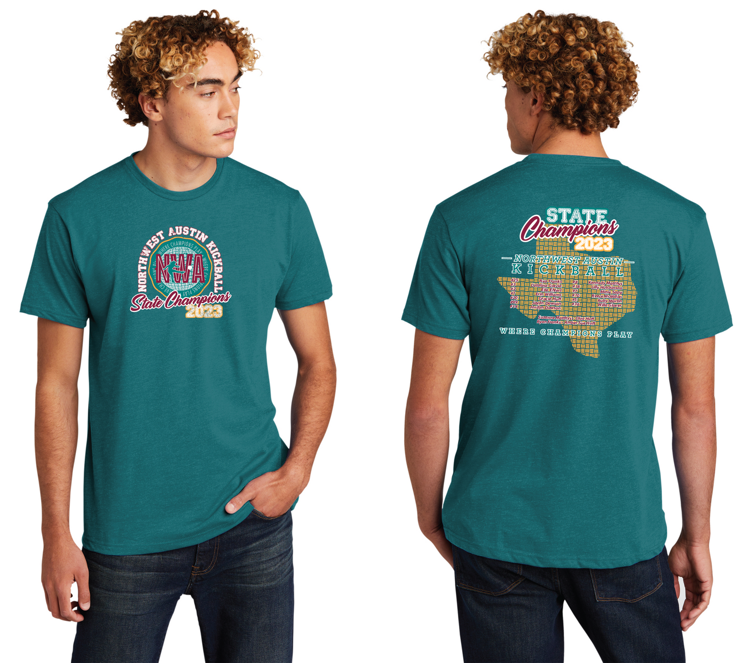 2023 NWA Allstars CHAMPS T-Shirt/Tank Top (TEENS ROSTER)