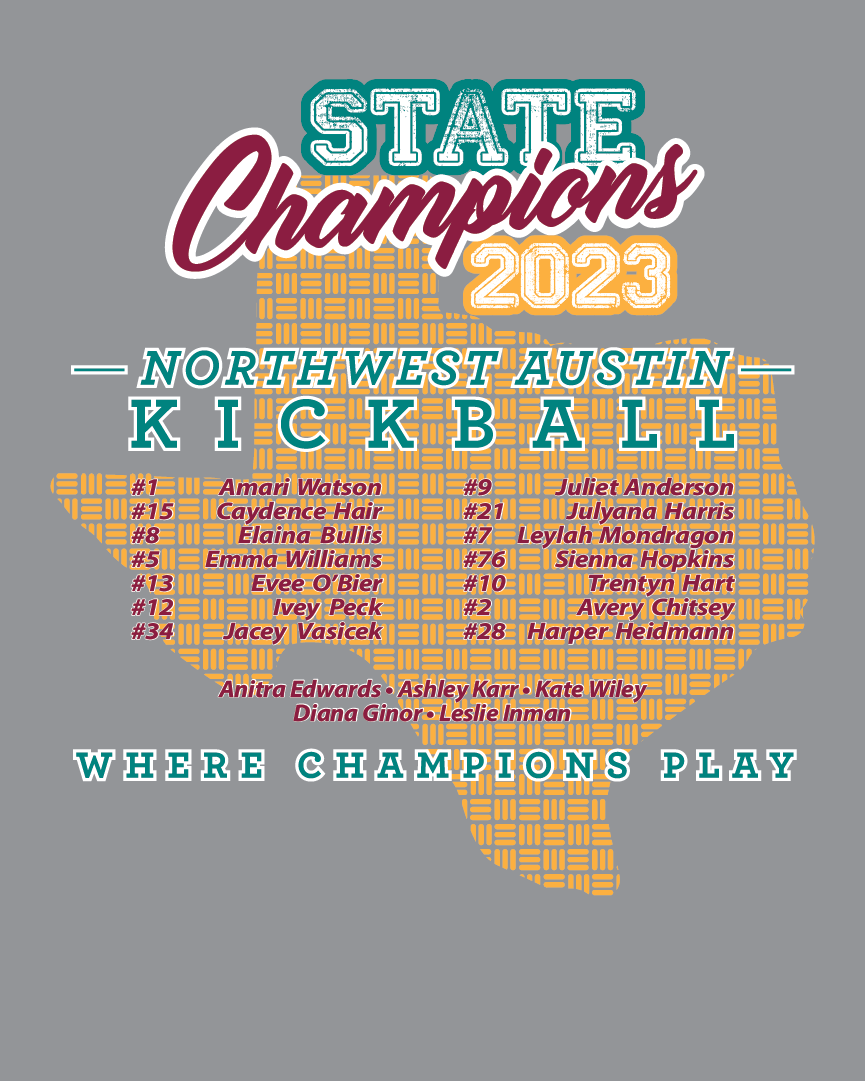 2023 NWA Allstars CHAMPS T-Shirt/Tank Top (SENIORS ROSTER)