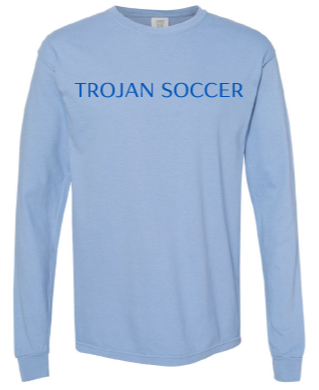 Anderson Trojan Soccer Blue Long-sleeved Shirt